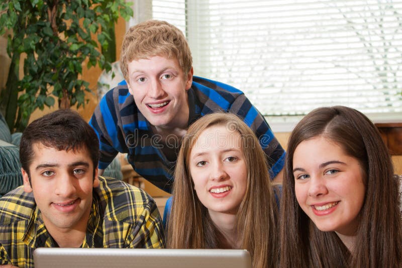 Group of friends stock image