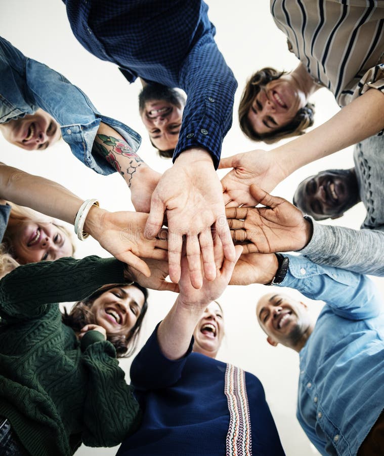 Diverse happy people united concept royalty free stock image Diverse happy people united concept royalty free stock image