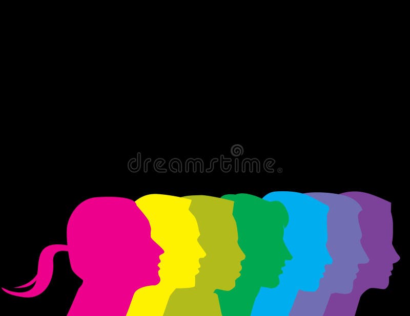 Diverse People royalty free illustration