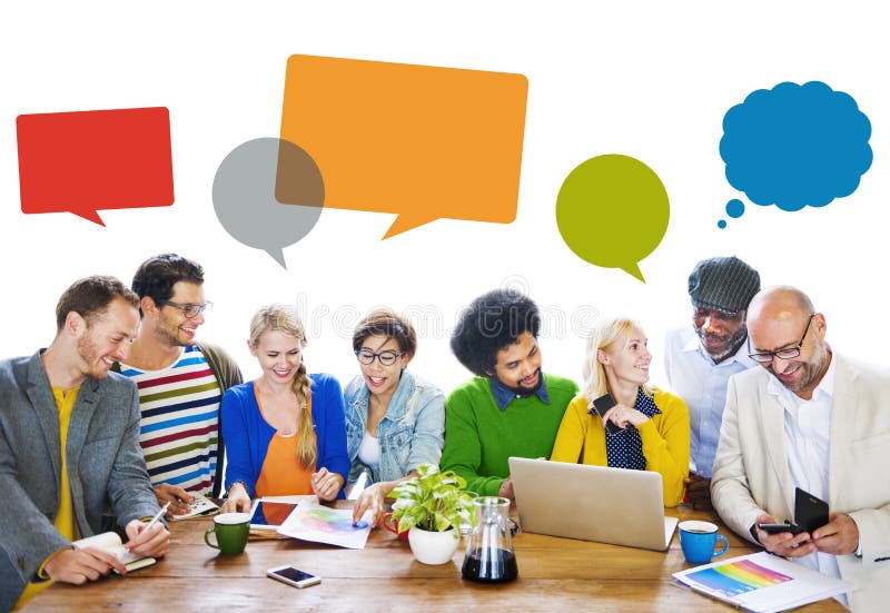 Diverse People Discussing about New Ideas Stock Image Image of