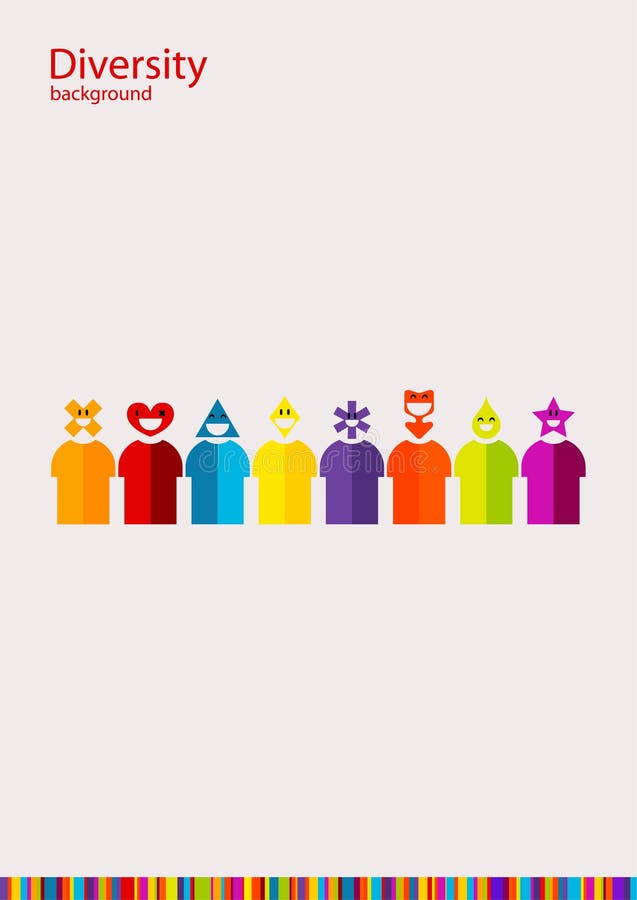 Diversidade ilustração royalty free
