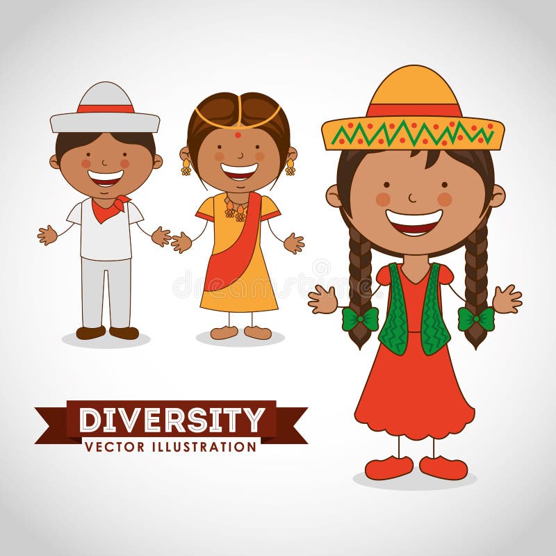 Diversity people design stock vector. Illustration of children - 65831482