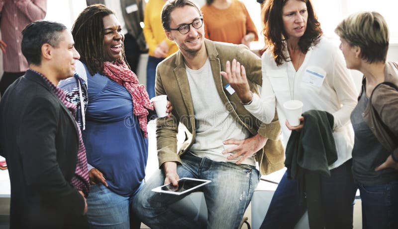 La Diversità Gruppo Di Persone La Riunione Del Team Concetto.