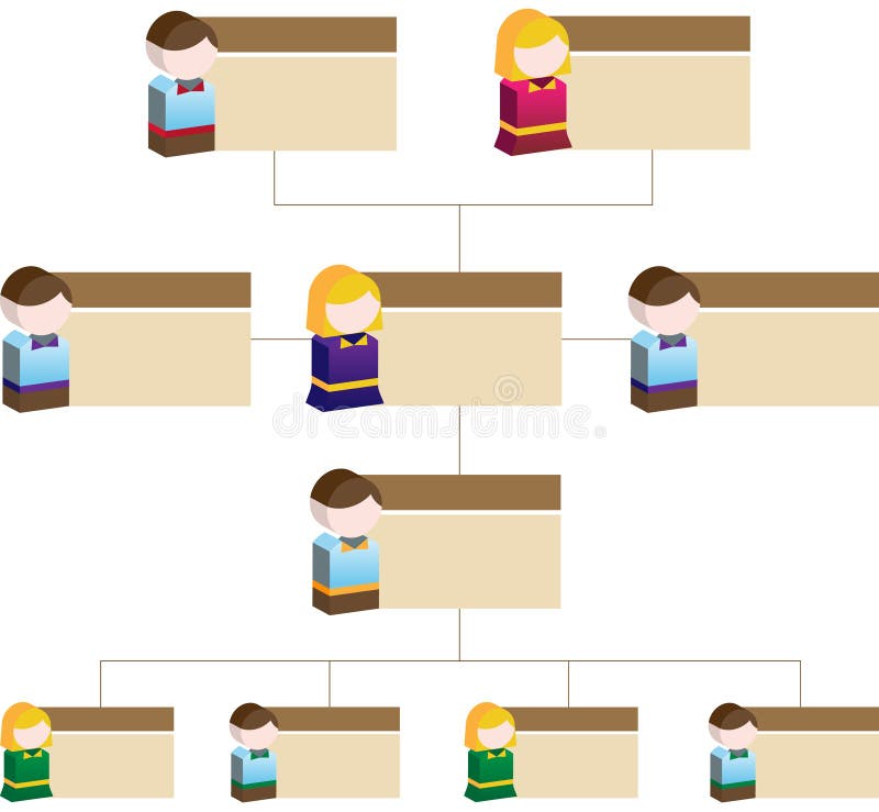 diversité d'enfants de diagramme d'organisation illustration de vecteur diversité d'enfants de diagramme d'organisation illustration de vecteur