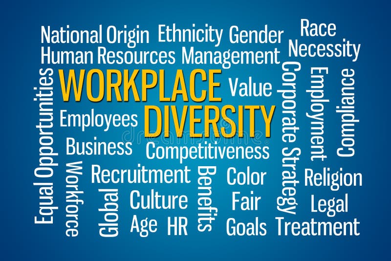 Diversité de lieu de travail illustration de vecteur Diversité de lieu de travail illustration de vecteur