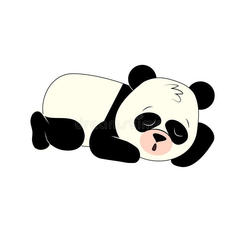 Divertido Panda De Dibujos Animados Durmiendo Aislado Sobre Fondo Blanco Ilustración del Vector - Ilustración de concepto, blanco: 220940872 Divertido Panda De Dibujos Animados Durmiendo Aislado Sobre Fondo Blanco Ilustración del Vector - Ilustración de concepto, blanco: 220940872
