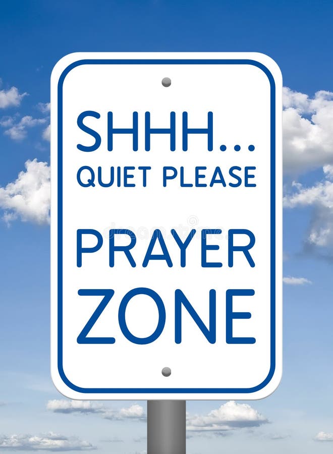 Divine Sign, Prayer Zone royalty free stock image Divine Sign, Prayer Zone royalty free stock image