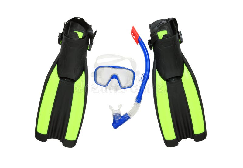 Diving equipment stock photo. Image of green, foot, eyeglasses 20482758