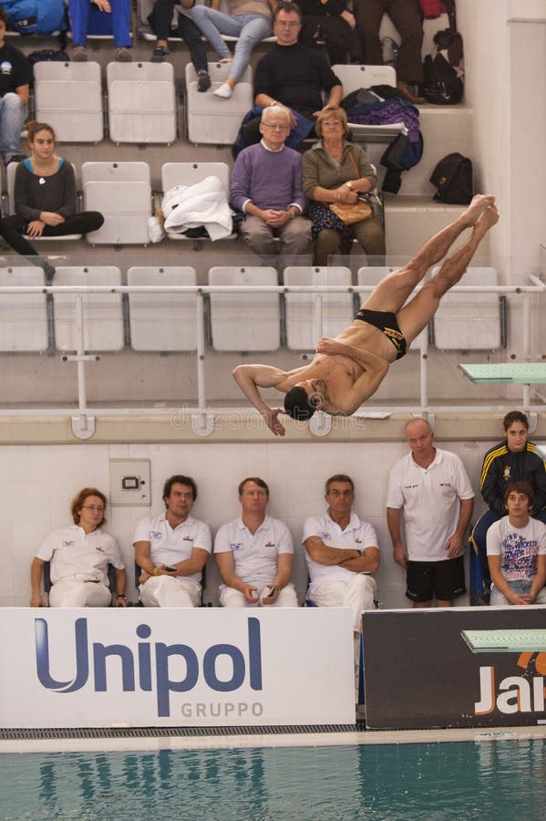 Diving Italian Indoor Championships Editorial Image Image of jump