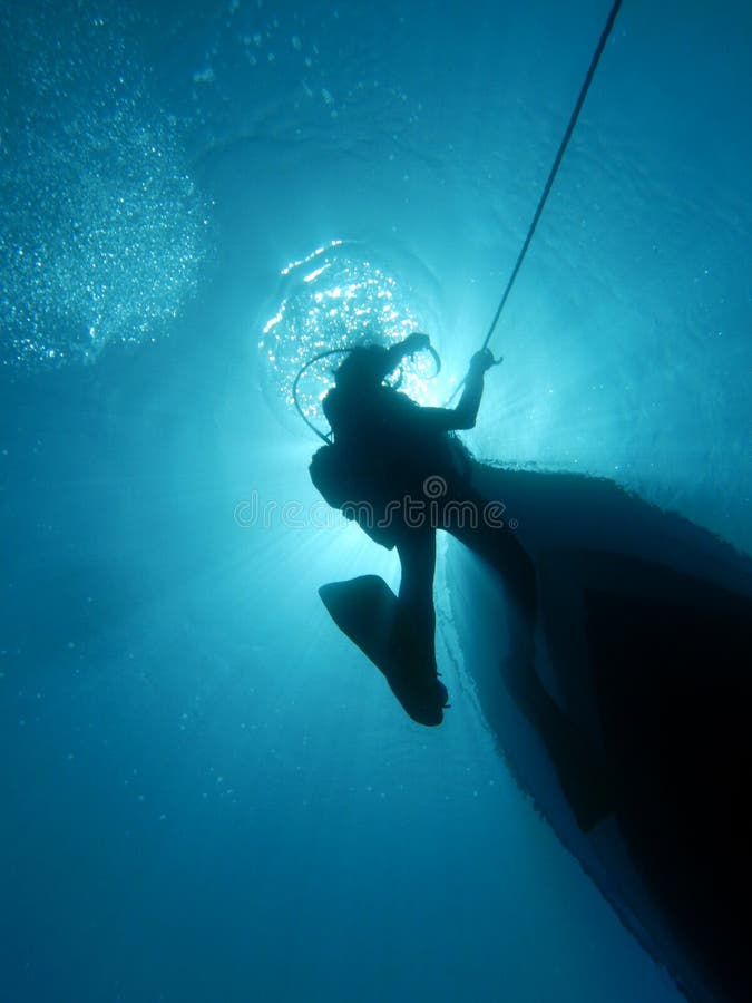 Diving Mediterranean stock photo. Image of active, crete 76237896