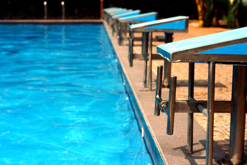 Diving Platforms at a Swimming Pool Stock Image Image of float