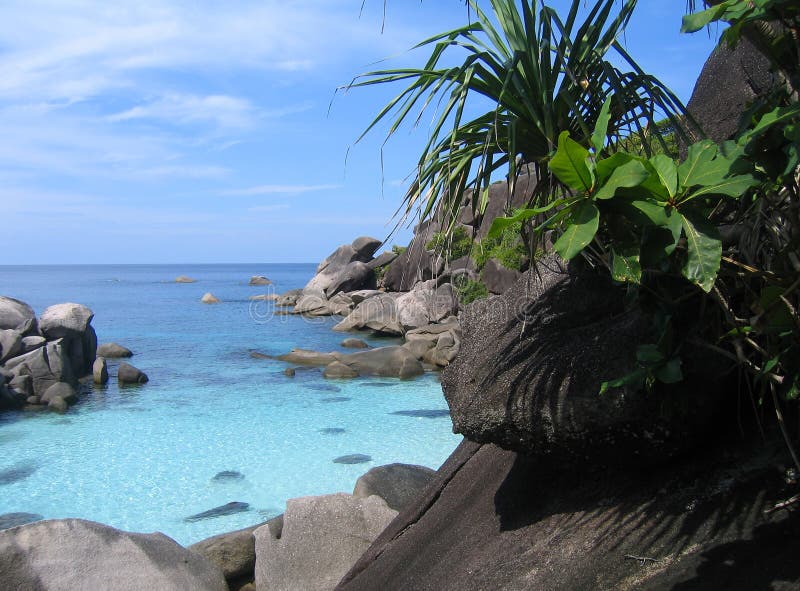 Diving site on the Similan Islands