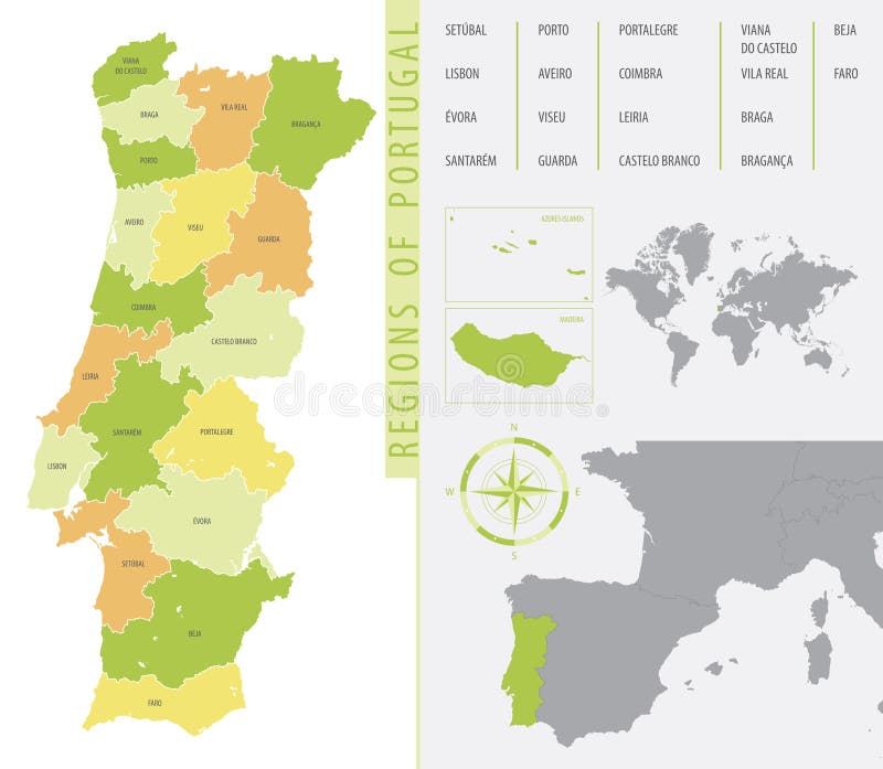 1,625 Regiões Administrativas Portugal Images, Stock Photos, 3D objects, &  Vectors