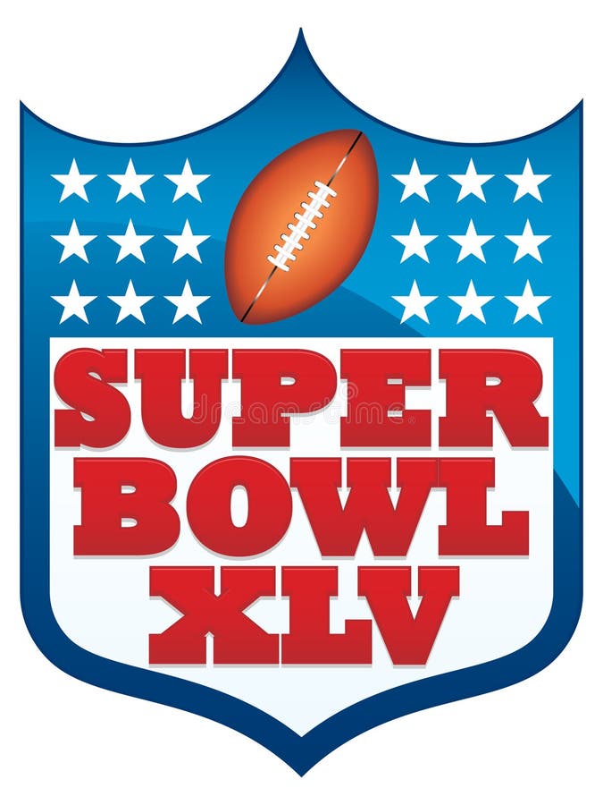 Divisa del Super Bowl XLV 2011 ilustración del vector Divisa del Super Bowl XLV 2011 ilustración del vector