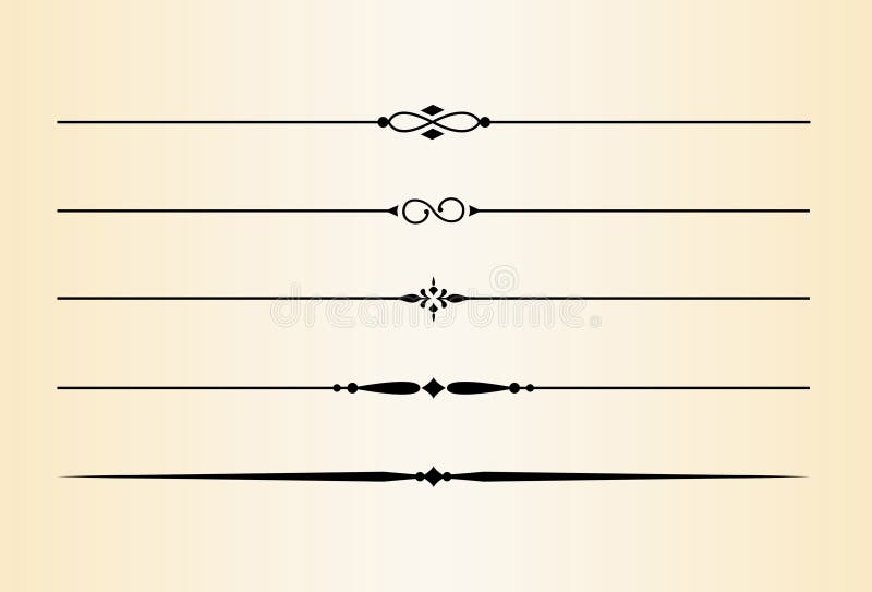 Diviseurs et accents décoratifs #3 illustration de vecteur Diviseurs et accents décoratifs #3 illustration de vecteur