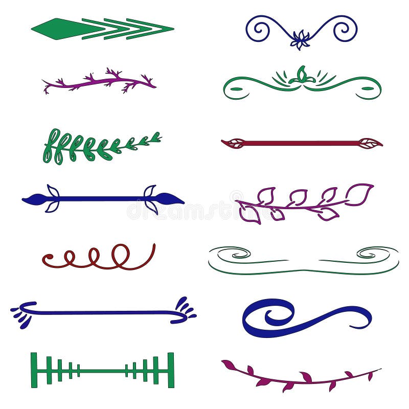 divisores Ajuste do divisor retro do texto e das linhas caligr?ficas decorativas Seta da ilustra??o do vetor, ornamento floral, l ilustração royalty free divisores Ajuste do divisor retro do texto e das linhas caligr?ficas decorativas Seta da ilustra??o do vetor, ornamento floral, l ilustração royalty free