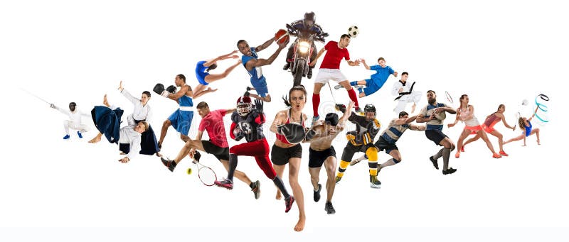 Diviértase el collage sobre kickboxing, fútbol, fútbol americano, baloncesto, hockey sobre hielo, bádminton, el Taekwondo, tenis, imágenes de archivo libres de regalías Diviértase el collage sobre kickboxing, fútbol, fútbol americano, baloncesto, hockey sobre hielo, bádminton, el Taekwondo, tenis, imágenes de archivo libres de regalías