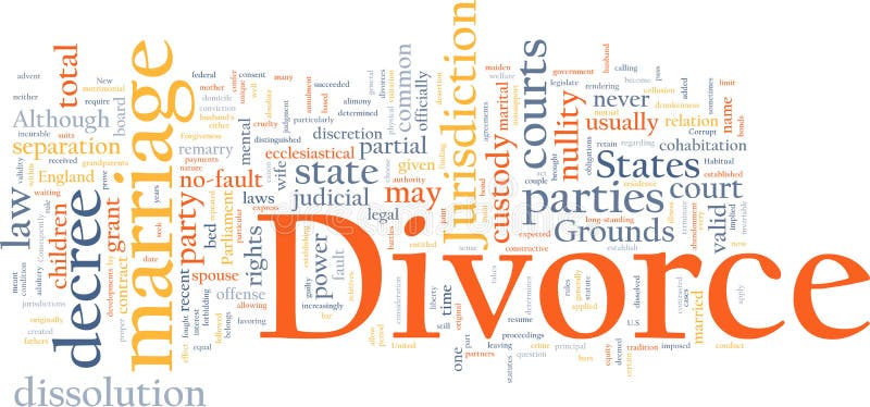 Burbuja de diálogo ilustraciones de divorcio casamiento.