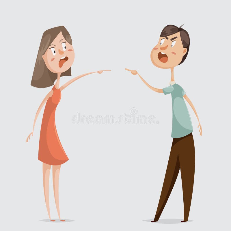 divorcio Conflicto de la familia Los pares sirven y la mujer jura libre illustration divorcio Conflicto de la familia Los pares sirven y la mujer jura libre illustration