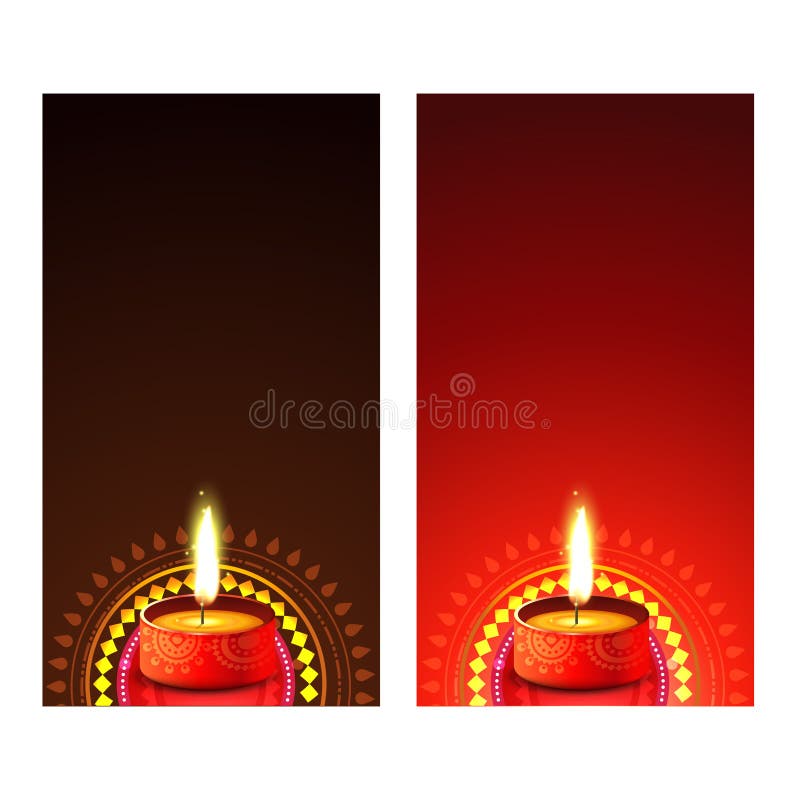 Diwali baner royaltyfri illustrationer Diwali baner royaltyfri illustrationer