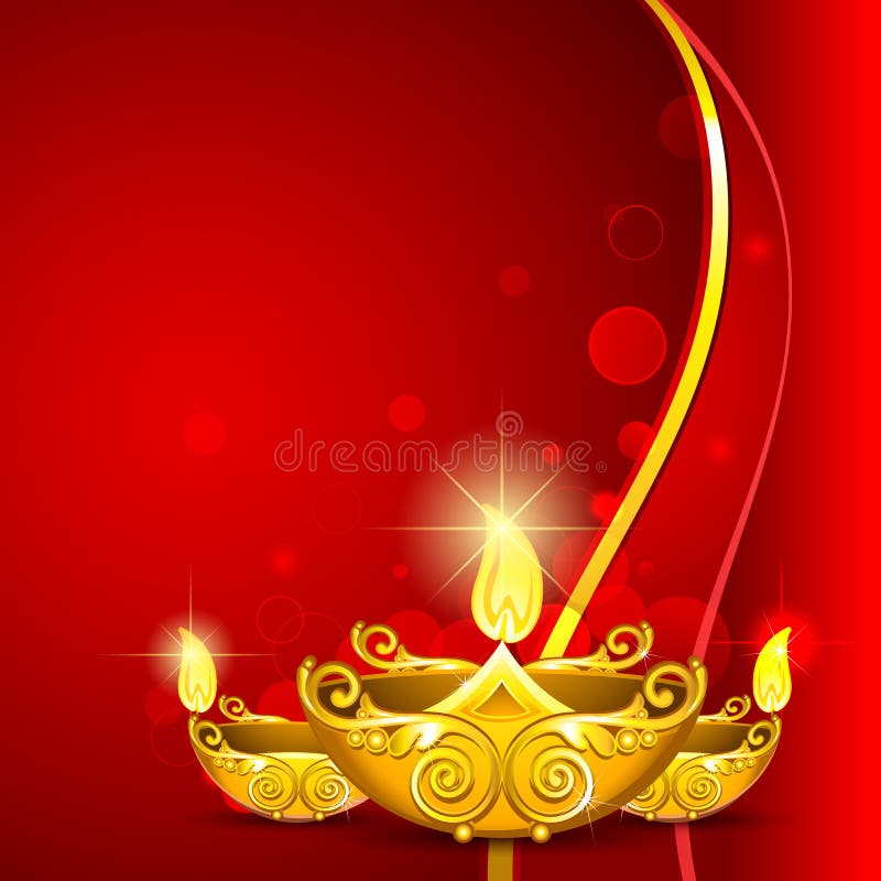 Diwali bruciante Diya illustrazione di stock Diwali bruciante Diya illustrazione di stock