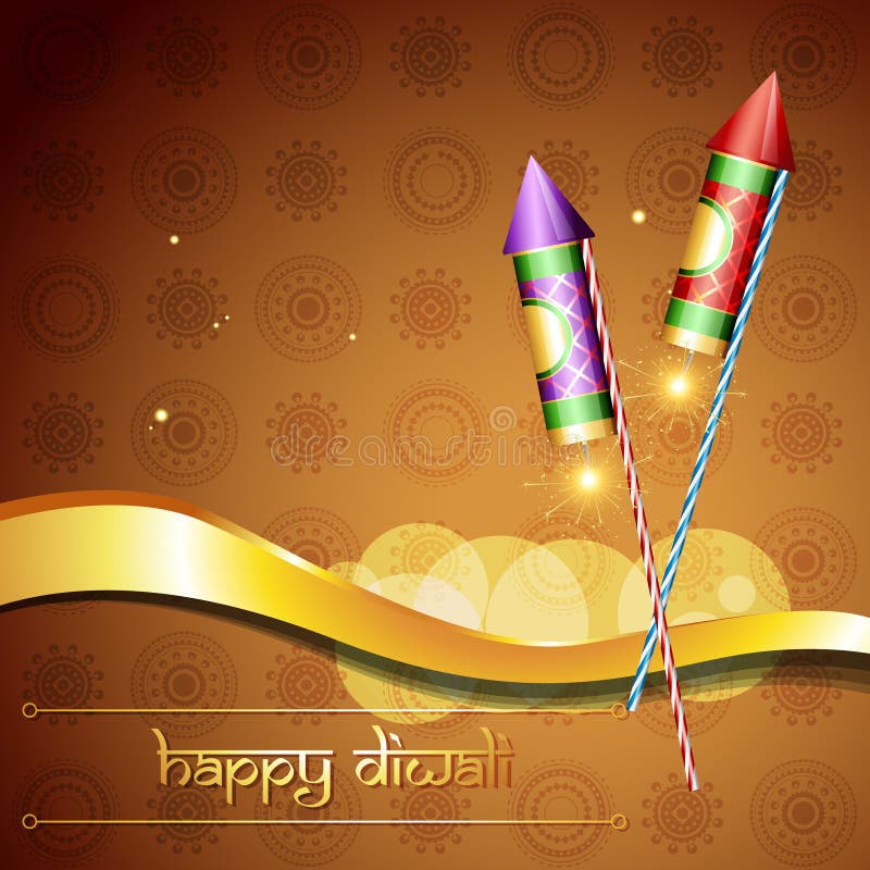 Diwali crackers background stock illustration. Illustration of ...