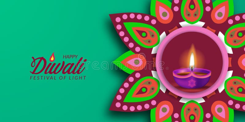 Diwali Festival Holiday Design with Paper Cut Style of Indian Rangoli Mandala Floral Decoration with Oil Lamp Light Stock Vector - Illustration of lotus, ceremony: 230316240 Diwali Festival Holiday Design with Paper Cut Style of Indian Rangoli Mandala Floral Decoration with Oil Lamp Light Stock Vector - Illustration of lotus, ceremony: 230316240