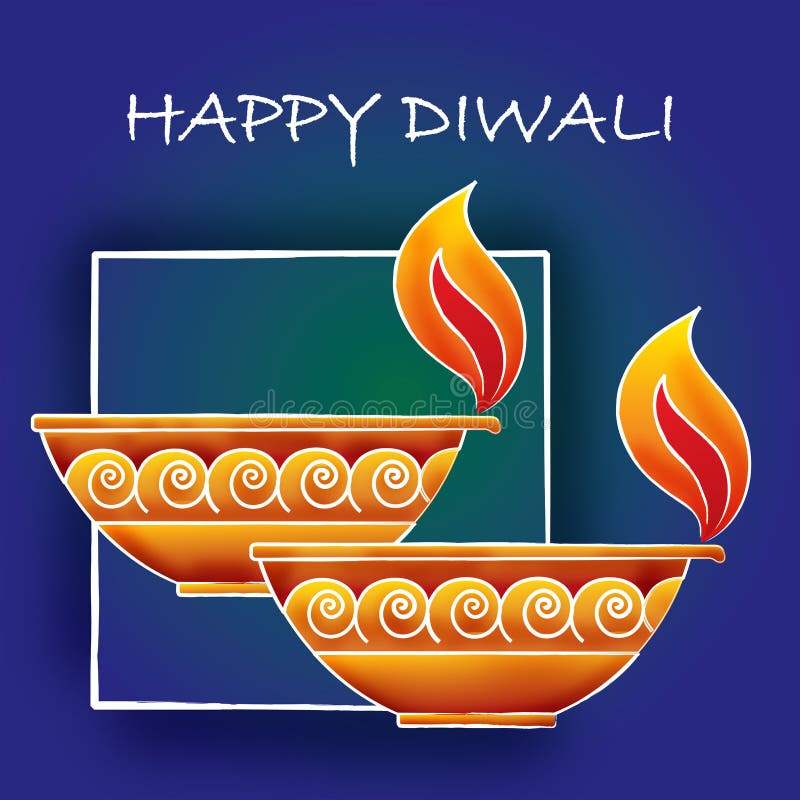 Diwali Grüße stock abbildung Diwali Grüße stock abbildung
