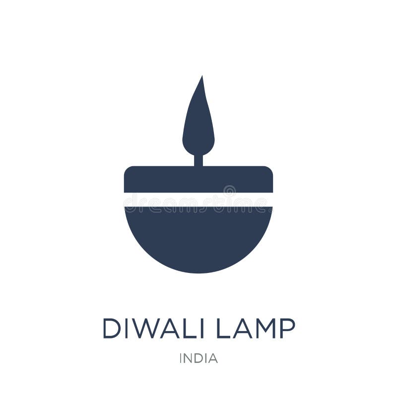 diwali lampy ikona Modna płaska wektorowa Diwali lampowa ikona na biały b ilustracji diwali lampy ikona Modna płaska wektorowa Diwali lampowa ikona na biały b ilustracji
