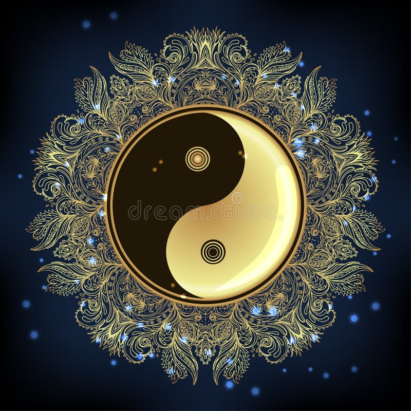 Diwali Om Symbol with Mandala . Round Pattern Stock Vector - Illustration  of meditation, hipster: 125614503