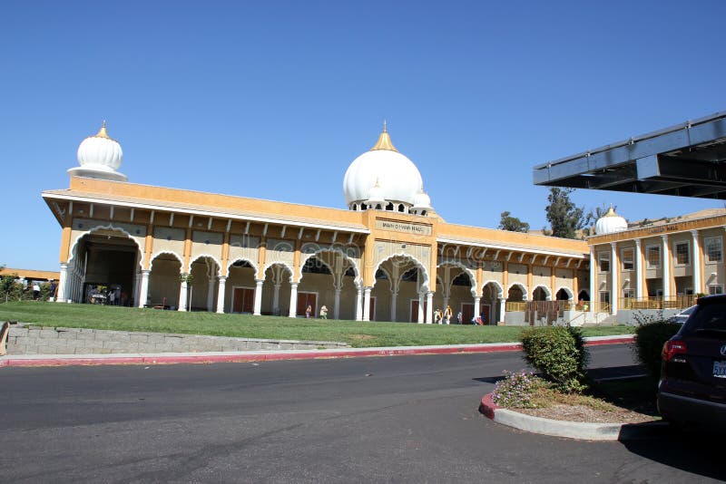 Diwanzaal van Sikh Gurdwara, San Jose, Californië, de V.S. stock afbeelding Diwanzaal van Sikh Gurdwara, San Jose, Californië, de V.S. stock afbeelding