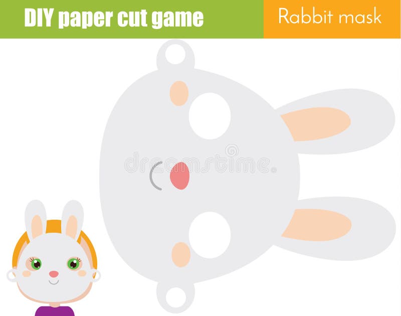 DIY Children Educational Creative Game. Make an Animal Party Mask with Scissors. Rabbit Face Paper Mask for Kids Printable Sheet Stock Vector - Illustration of classes, paper: 139052773 DIY Children Educational Creative Game. Make an Animal Party Mask with Scissors. Rabbit Face Paper Mask for Kids Printable Sheet Stock Vector - Illustration of classes, paper: 139052773