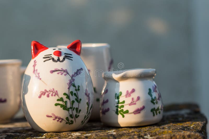 DIY Concept. Ceramic Handmade Decorative Glazed Dish Stock Image