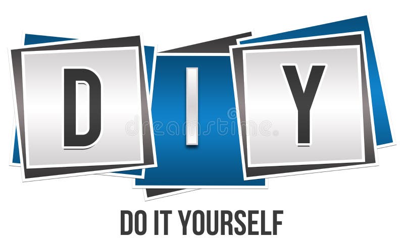 DIY - Do It Yourself acronym on white background Stock Photo - Alamy