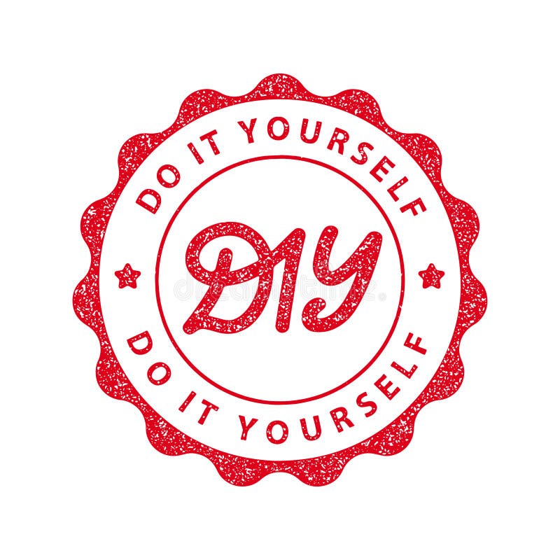 Do It Yourself Label. Do It Yourselfround Band Sign. Do It Yours