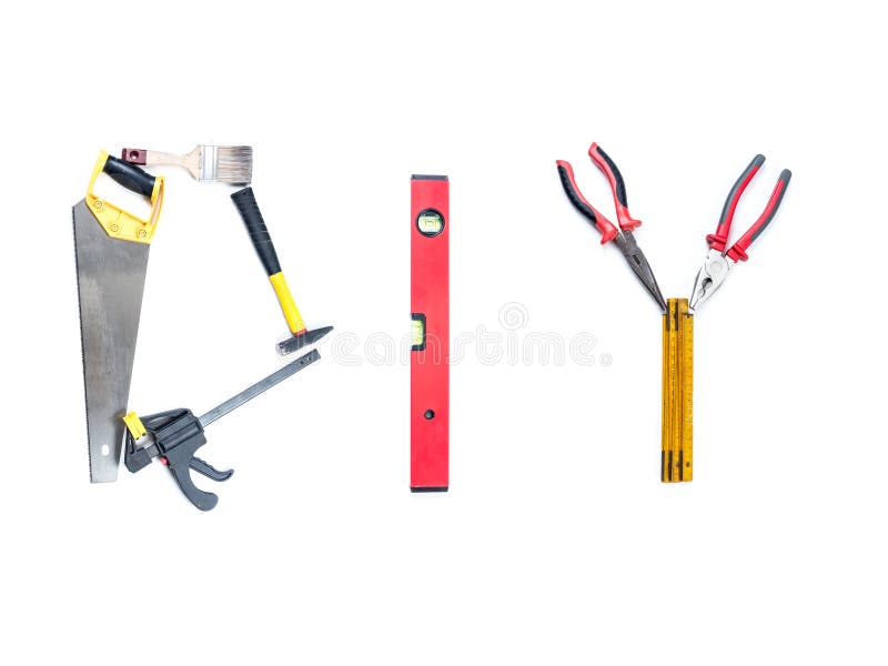 DIY tool acronym stock photo. Image of clamp, letter 63216376
