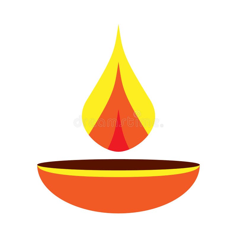 Diya Lamp Icon. Deepavali. Happy Diwali, Festival of the Lights in India.  Vector Illustration Isolated on White Background. EPS 10 Stock Vector -  Illustration of icon, diya: 238295055