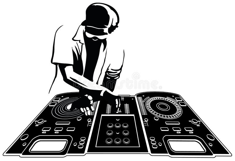DJ ελεύθερη απεικόνιση δικαιώματος