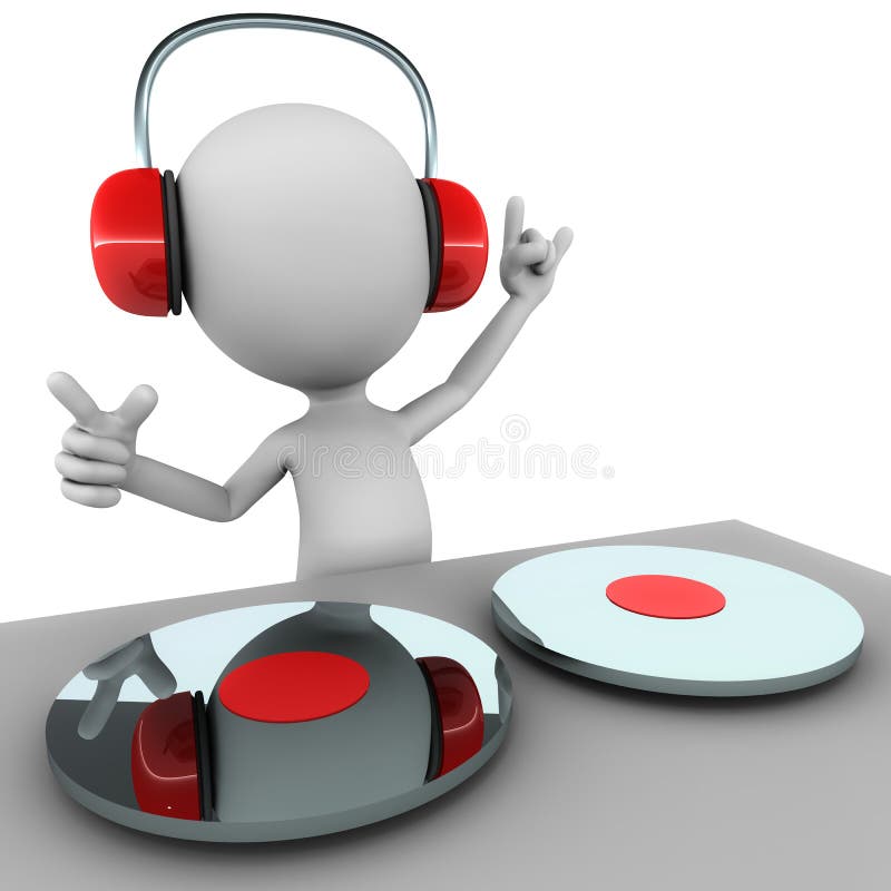 DJ stock de ilustración