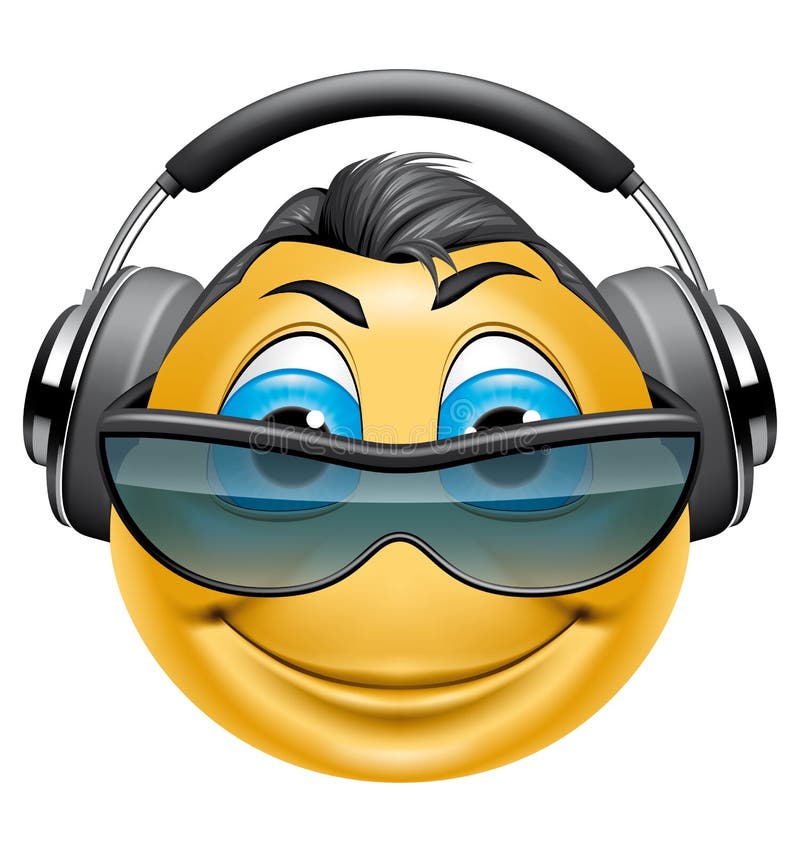 Emoticon Dj Ilustraciones Stock, Vectores, Y Clipart (40