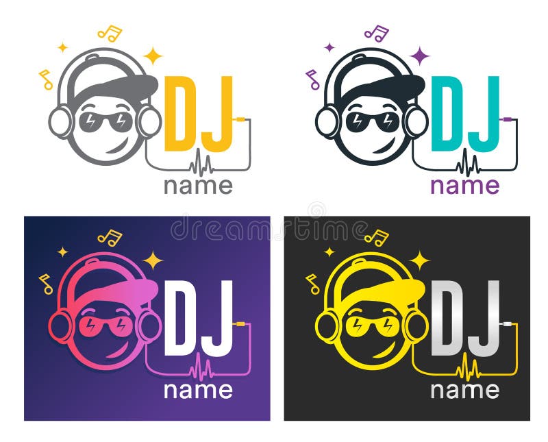 Dj Logo Design. Creative Vector Logo Design with Headphones and DJ with ...