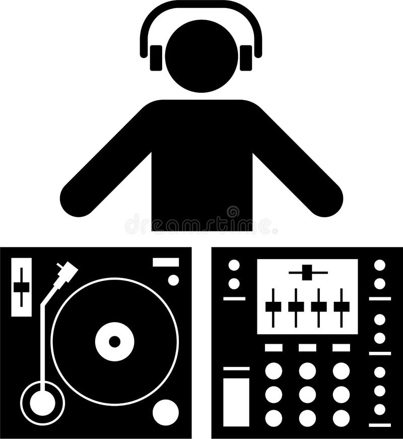 DJ Pictogram Royalty Free Stock Photo - Image: 22468055