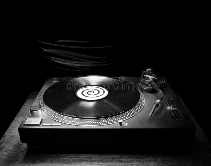DJ Turntable in the Dark