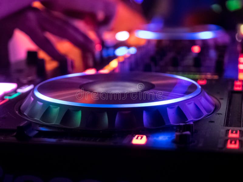 DJ Turntable stock photo. Image of party, button, grooved 85787984