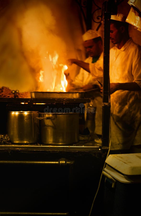Djemaa el Fna cookers royalty free stock image Djemaa el Fna cookers royalty free stock image