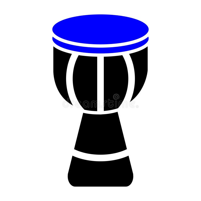 Djembe Icon stock vector. Illustration of folk, icon 250340386