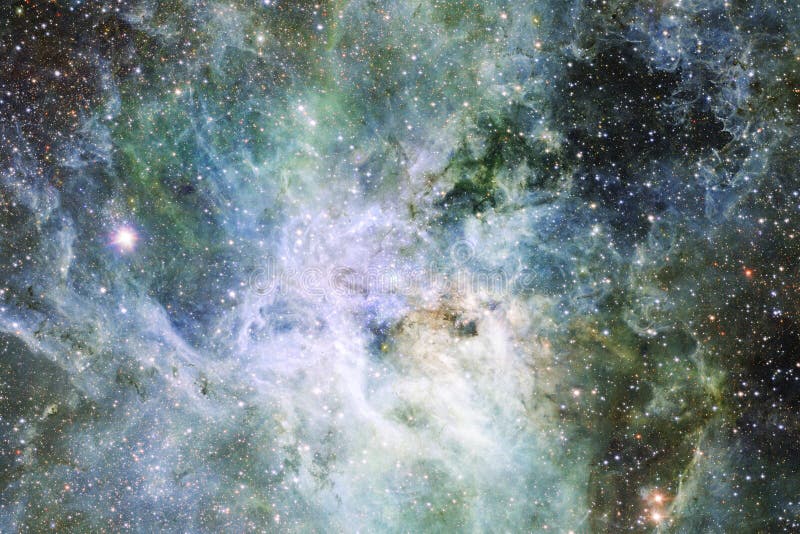 Djup rymd. nebulae. element i denna bild från nasa. fantastisk science fiction-rendering.
