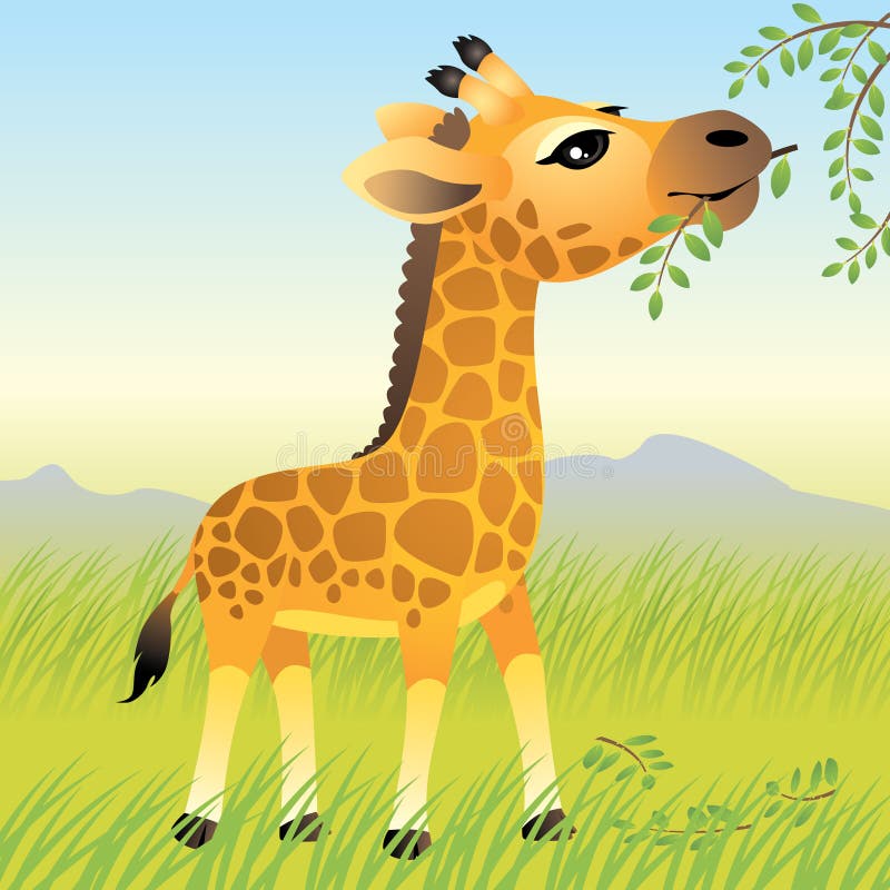 djur behandla som ett barn samlingsgiraffet vektor illustrationer djur behandla som ett barn samlingsgiraffet vektor illustrationer