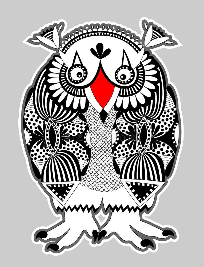 Djur fantasiroll, uggla royaltyfri illustrationer Djur fantasiroll, uggla royaltyfri illustrationer