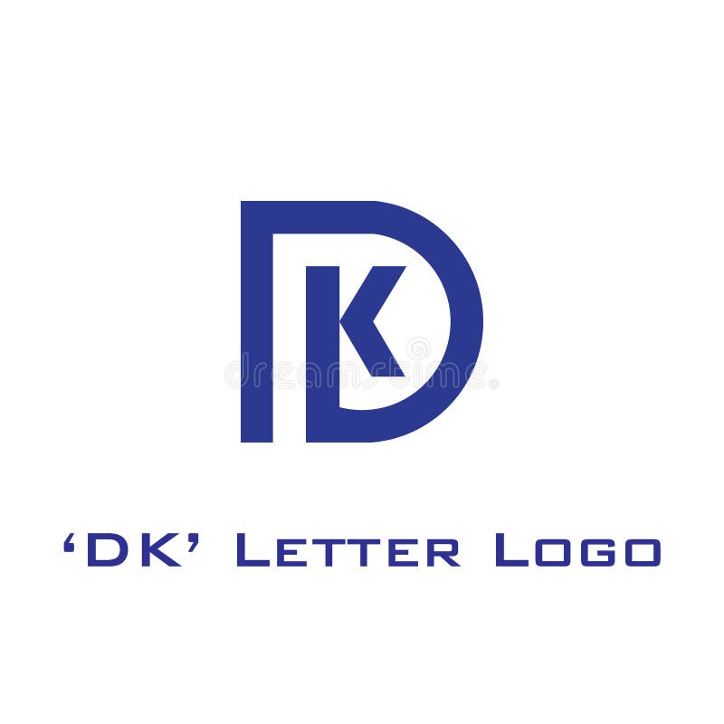 DK letter Logo Vector monogram concept D and K letter